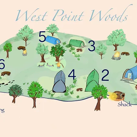 بيت خشبي West Point Woods *